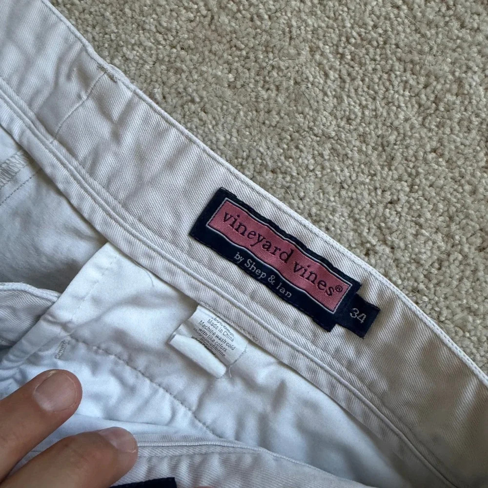 Vineyard Vines Mens Club Short Khaki Tan Cotton Twill Chino Shorts Size 34‎